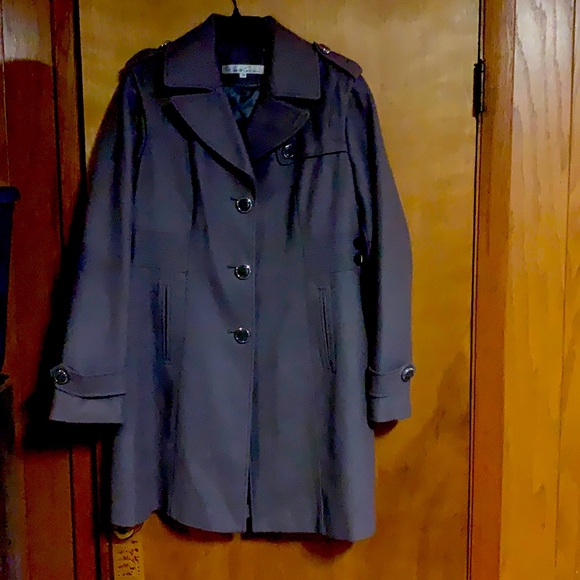 Steel Grey Women’s Wool Coat - Picture 1 of 2